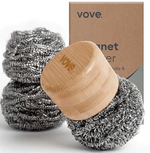 Vove Magnetic Scourer – Rust-Free Stainless Steel Scrubber...