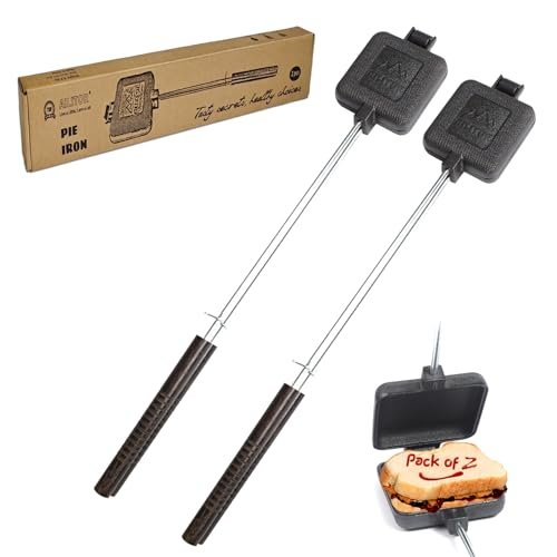 AILITOR Cast Iron Camp Pie Cooker, Campfire Sandwich...