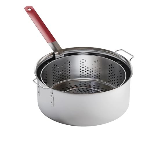 Gas One Aluminum Cooking Pot Deep Fryer 10QT with Basket