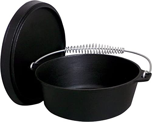 King Kooker 16 Qt. Seasoned Cast Iron Dutch Oven Cast