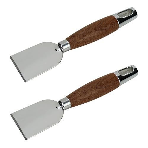 EIKS 2 Pack Stainless Steel Scraper with Griddle Cleaner