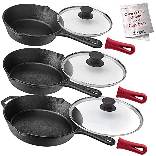 Cuisinel Cast Iron Skillet Set - 6
