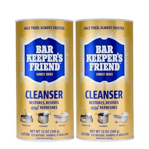 Bar Keepers Friend Powder Cleanser, 12 oz, Stain Remover
