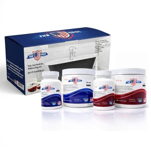 Ekopel Roll On Tub Cast Bathtub Refinishing Kit DIY White