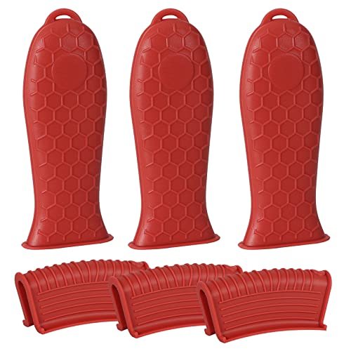 Joyhalo Cast Iron Handle Cover, 6 Pack Silicone Heat...