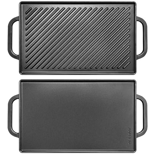 GGC Cast Iron Reversible Grill Griddle，Double Sided...