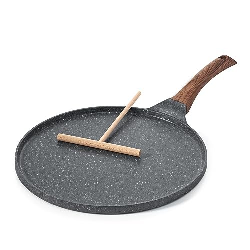 SENSARTE Nonstick Crepe Pan, Swiss Granite Coating 12-Inch...