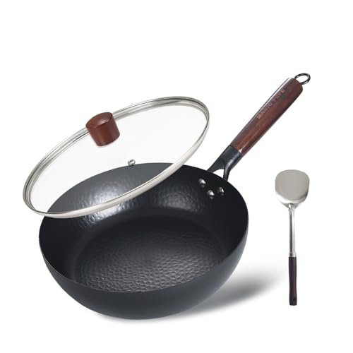 MAGICFEFE Cast Iron Pre-Seasoned Skillet - 11 Nonstick With...