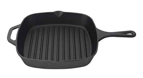 Jim Beam , Pre Seasoned Cast Iron Square Grill Pan
