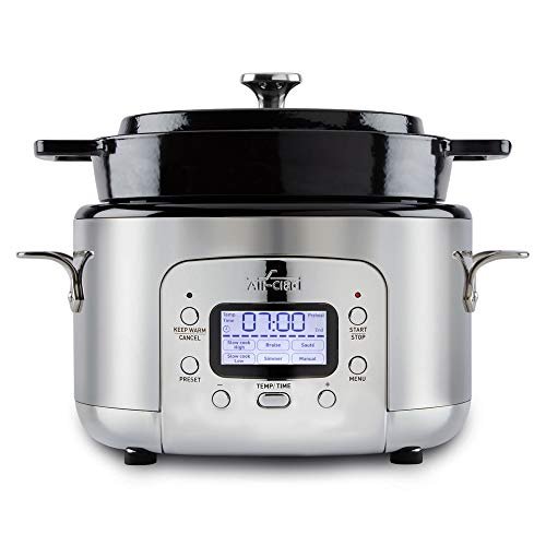 All-Clad 5 Quart 7-in-1 Electric Slow Cooker Black Crock