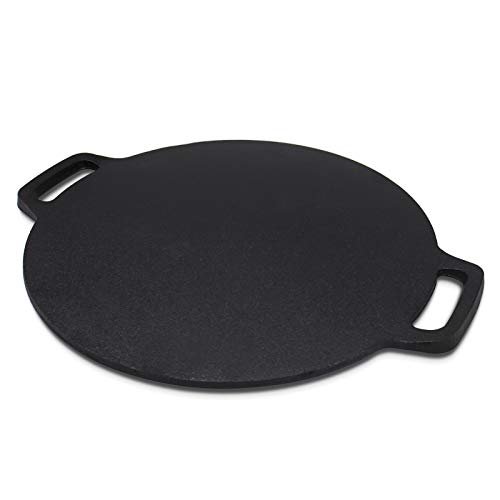 11-Inch Cast Iron Roti Tawa, Double Handled Crepe Pan