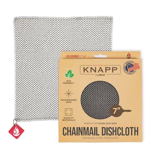 Knapp Made Chainmail Dishcloth 7”x5” - Replace Your Dirty...