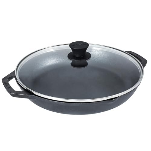 Lodge 12 Inch Cast Iron Everyday Pan, Versatile with Lid