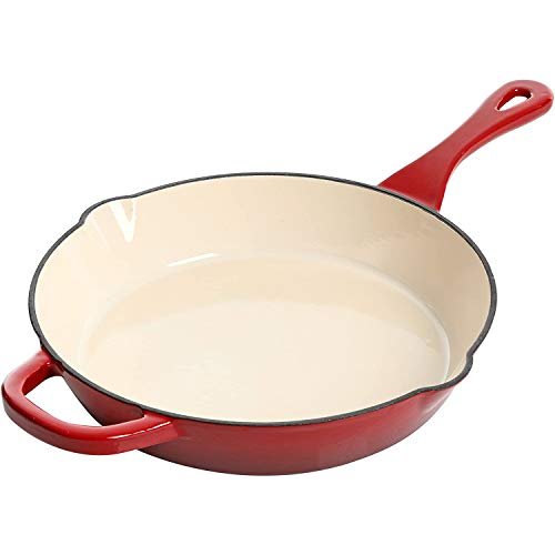 Crock-Pot 10 Inch Enameled Cast Iron Skillet Oven Stovetop...