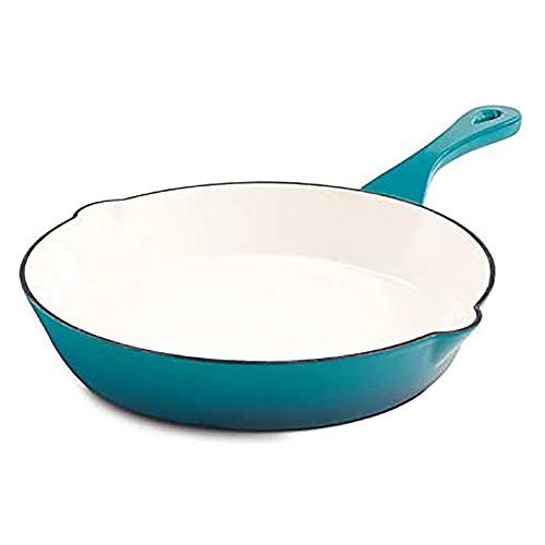 Crock Pot Artisan 10 Inch Enameled Cast Iron Skillet Teal