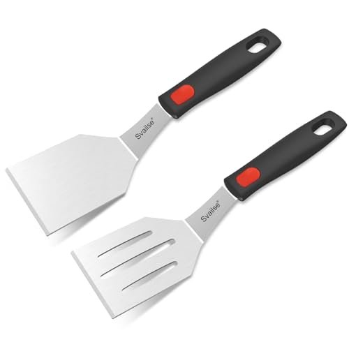 Svailse 2Pcs Stainless Steel Spatula Set, Metal Turners,...