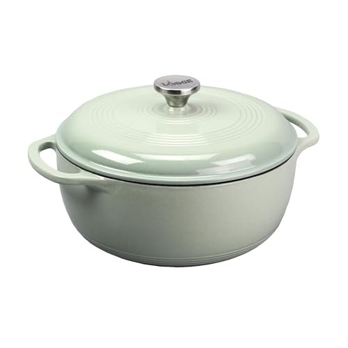 Lodge Essential Enamel Cast Iron Dutch Oven 6-Quart Desert...