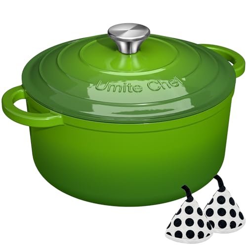 Umite Chef 5QT Enameled Cast Iron Dutch Oven Pot