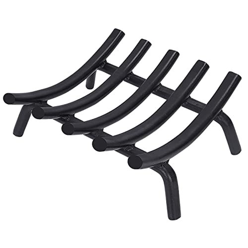 Fireplace Grate 14 Inch Solid Round Steel Heavy Duty Log