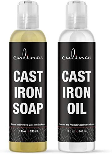 Culina Cast Iron Cleaning Kit A Cleaner with Conditioner Oil