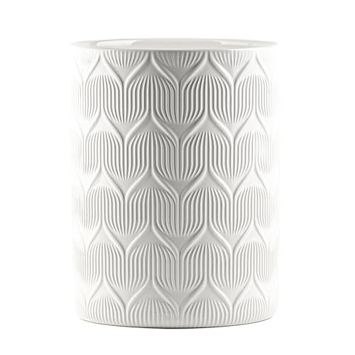 10 Strawberry Street Embossed Utensil Crock, Tulip