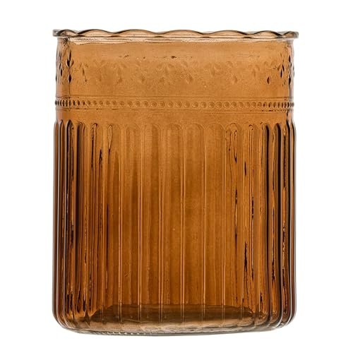 10 Strawberry Street Park Glass Utensil Crock, amber