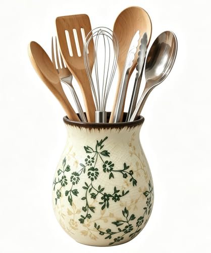 DaChihSheng Ceramic Utensil Holder for Kitchen Counter...