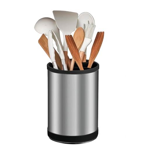 TIMENIL Kitchen Utensil Holder for Countertop, 360°Rotating...