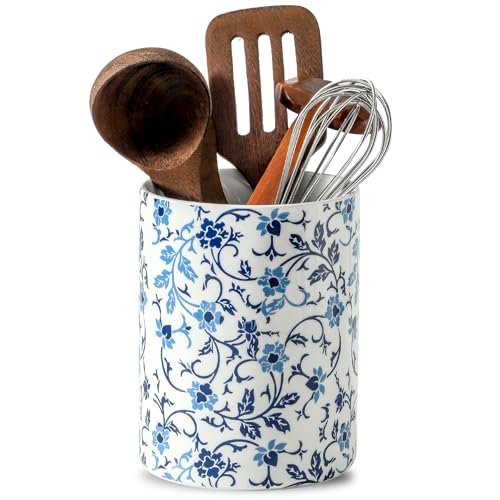 Tcetealc Kitchen Utensil Holder for Tools, Spatula, Large...