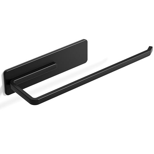 Magnetic Paper Towel Holder Fits Jumbo Rolls, Black...