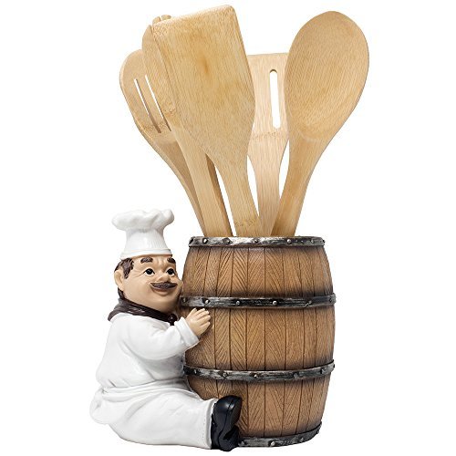 French Chef Pierre Decorative Countertop Utensil Holder...