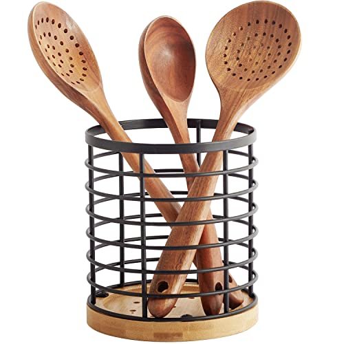 WDT Tool Utensil holder for Kitchen Counter Matte Black...