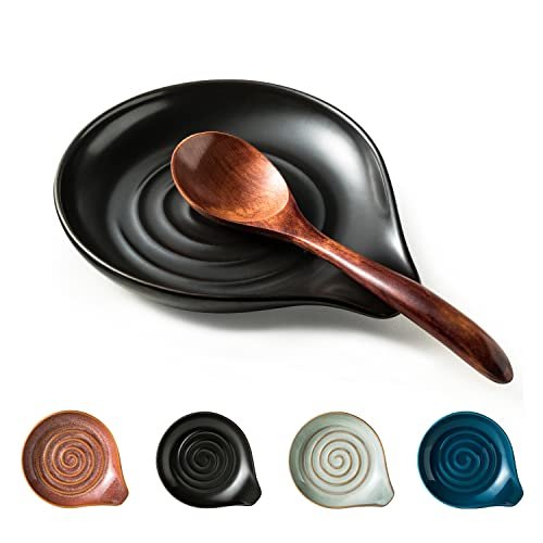 Cormomu Spoon Rest, Porcelain Drip Tray for multiple...