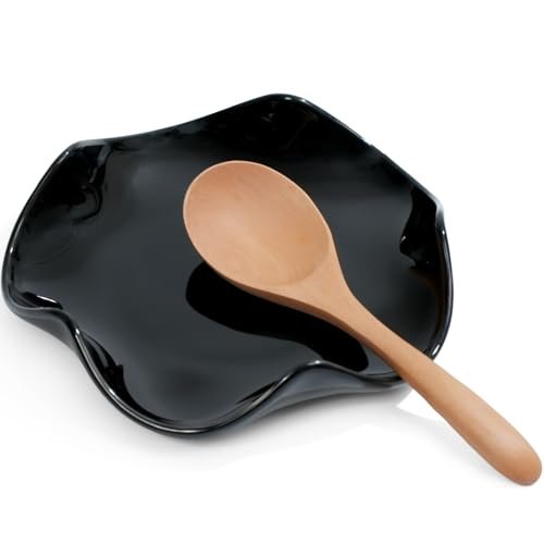 SVLX YIXVN Spoon Rest for Stove Top, Ceramic Utensil Holder