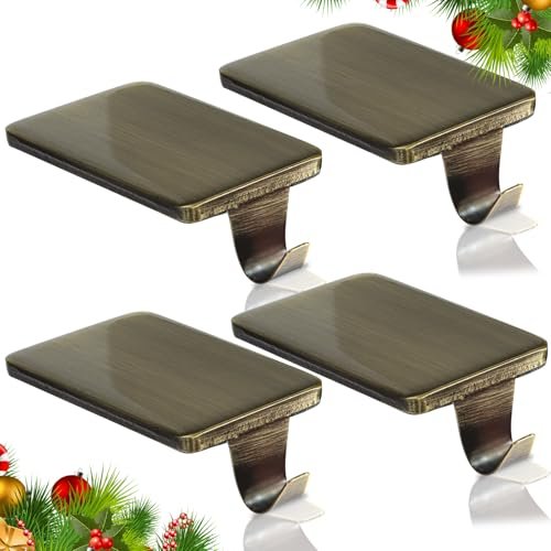HMASYO Christmas Stocking Holders for Mantle Set of 4...