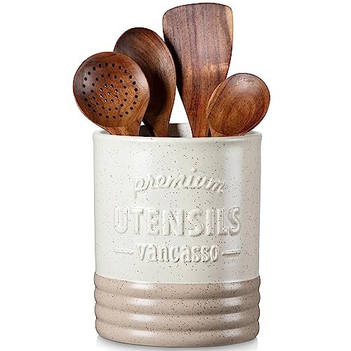 vancasso Sabine Ceramic Utensil Holder for Kitchen...