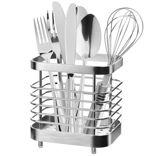 IWNTWY Utensil Holder, Stainless Steel Utensil Drying Rack...