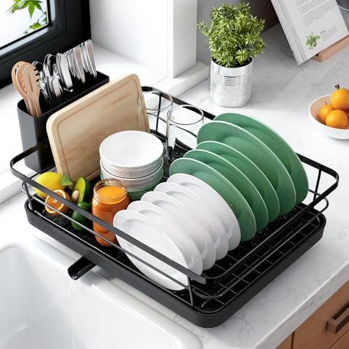 Kitsure Dish Drying Rack for Kitchen Counter, Stainless...