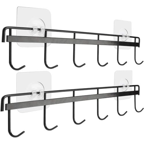 YiZhi Adhesive Wall Hooks Rack Kitchen Rail, No Drilling...