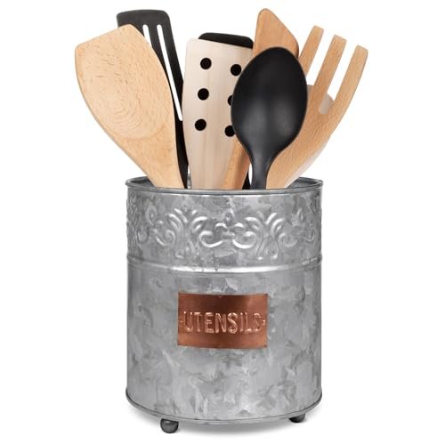 Autumn Alley Farmhouse Kitchen Utensil Holder, Large,...
