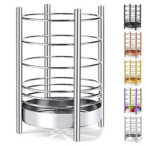 Kitchen Utensil Holder for Kitchen Counter, Stainless Steel...