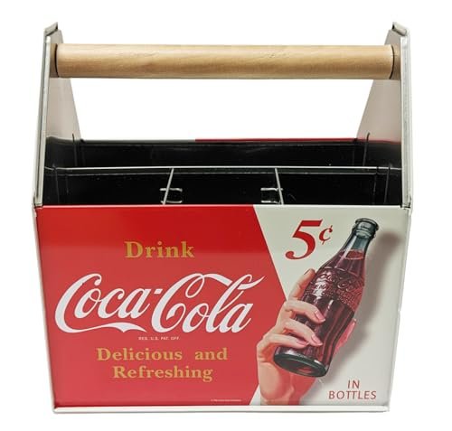 Tin Box Company Large Utensil Caddy, Holds Utensils, Coke...