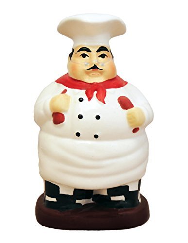 ACK Fat Chef Hand Painted Ceramic Utensil Jar Holder