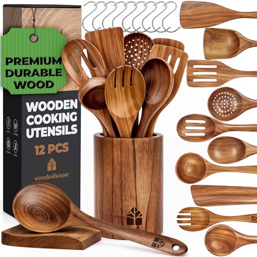 Wooden Utensil Set with Holder: 5 Sets Expertly Compared Wooden Utensil Set with Holder - comprehensive buying guide and reviews