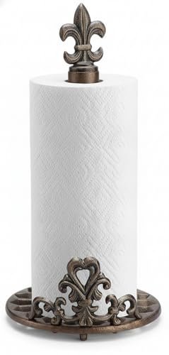 SPI Fleur de Lis Paper Towel Holder Cast Aluminum Bronze