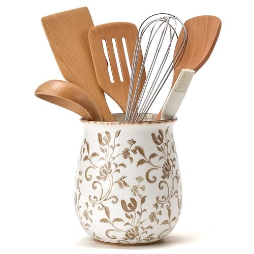 Utensil Holder for Kitchen Counter, Modern Farmhouse...