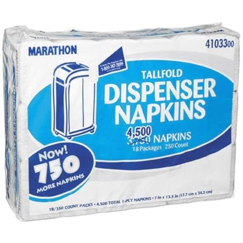 Marathon Tall Fold Embossed Dispenser napkin (18 Pack),...