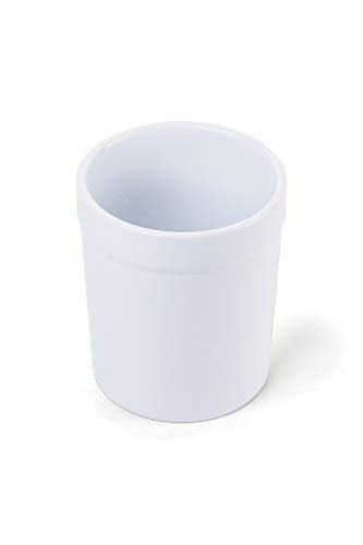 Fox Run Utensil Holder, White Stoneware 4.75 x 5.5 inches