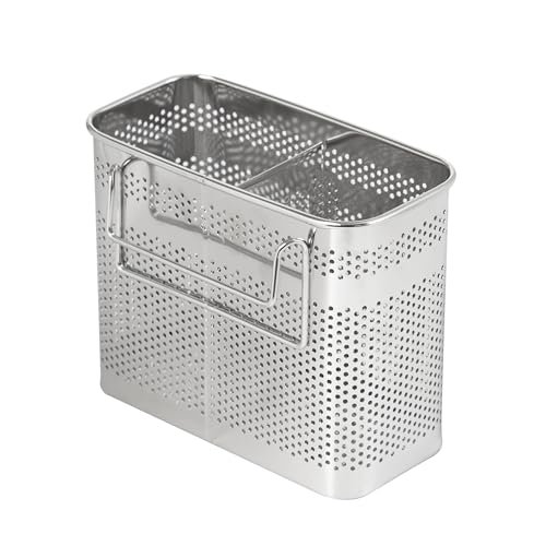 HOME&I Silverware Drying Basket for Dish Rack, Steel Caddy