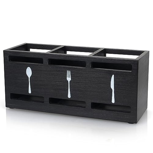 Ayiaren Wooden Silverware Caddy Flatware Cutlery Holder...